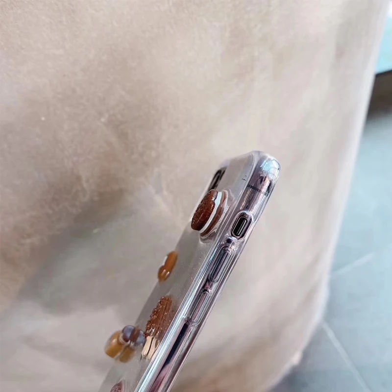 3D чехол с эпоксидным рисунком еды для Iphone 11 PRO MAX XS MAX XR X шоколадное печенье милый силиконовый чехол для Iphone 7 6 6S Plus