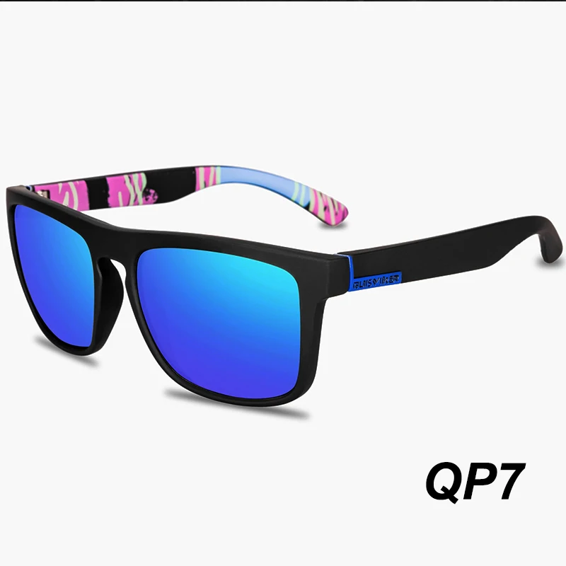 Новинка, брендовые поляризованные очки для рыбалки, мужские и женские солнцезащитные очки, уличные спортивные очки, очки для вождения, UV400, солнцезащитные очки(без бумажной коробки - Цвет: QP7
