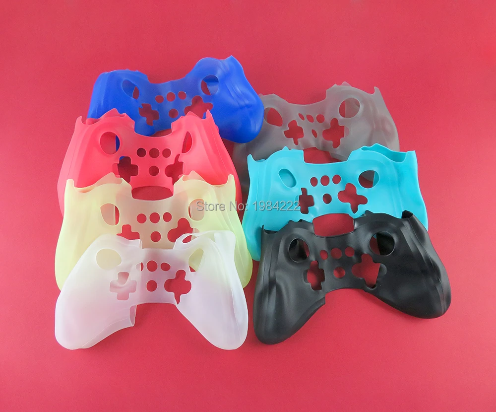 1 Pz/Lotto Custodia In Silicone Morbido Multicolore Per Wiiu Wii U Pro Controller Wireless