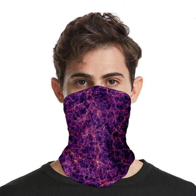 stars color seamless headscarves for men and women with ice silk sunscreen bib mask multi-functional sports magic headscarve