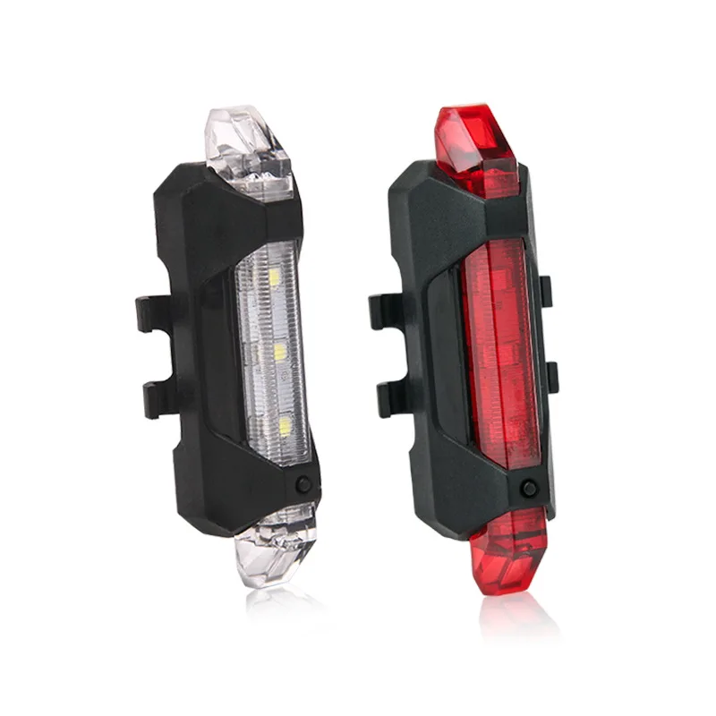 5led Usb Перезаряжаемый задний фонарь для езды на велосипеде подарок аксессуары
