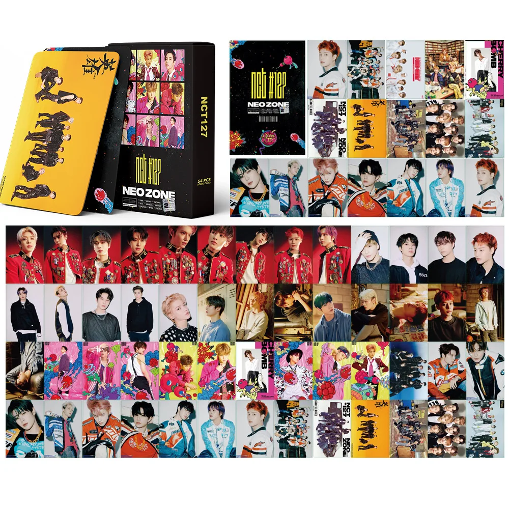 54 шт./компл. 2020 новые южнокорейские группы Kpop Nct 127 LOMO-карты новый альбом