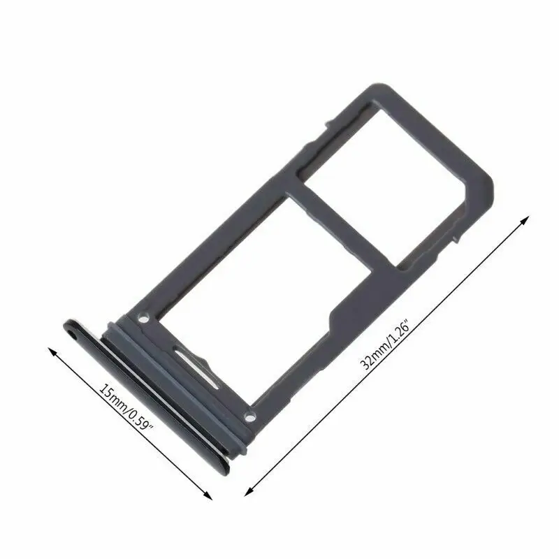 Dual Sim Card and Micro SD Holder Tray - New Replacement Slot