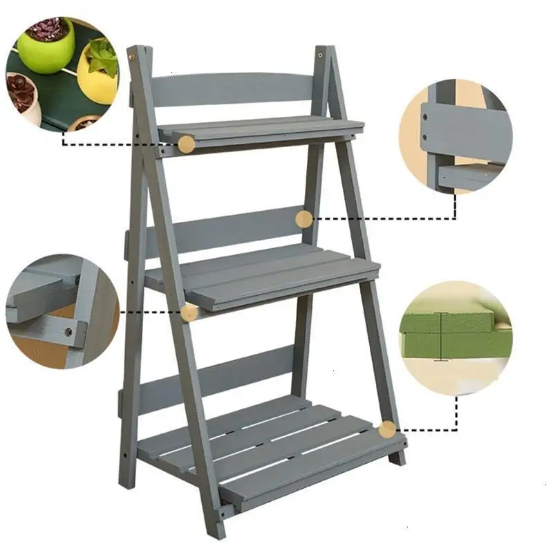Etagere Pour Plante Wood Stojaki для Estanteria Escalera стойка балкона Цветочная полка Stojak Na Kwiaty Dekoration