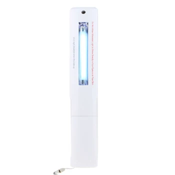 

Battery Powered LED UV Disinfection Lamp Mini Household Light Tube White Home Travel ABS UVC Sterilizer Portable 3W Bathroom 5v