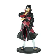 Аниме мультфильм Shippuden Itachi игрушка Uchiha Itachi Akatsuki Ver. ПВХ Коллекционная модель фигурки 22 см