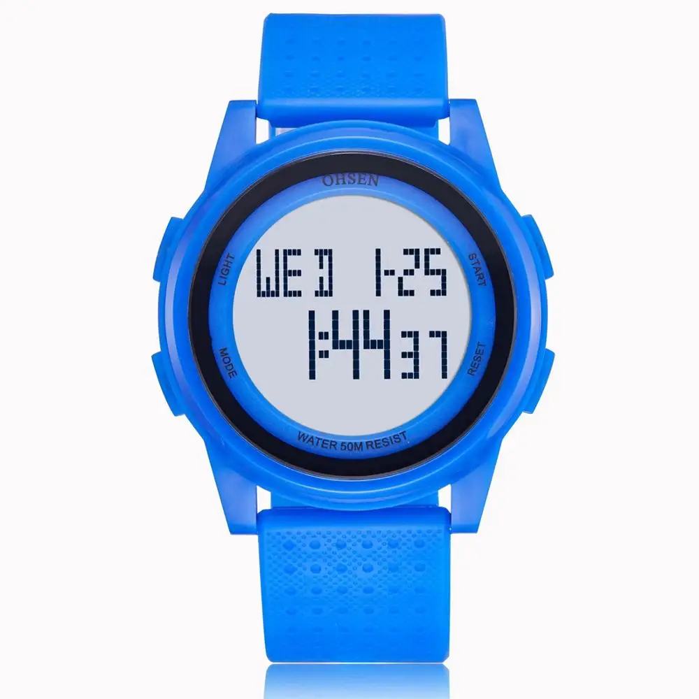Новинка OHSEN Цифровые мужские наручные часы relogio masculino 50 м Diver светодиодный