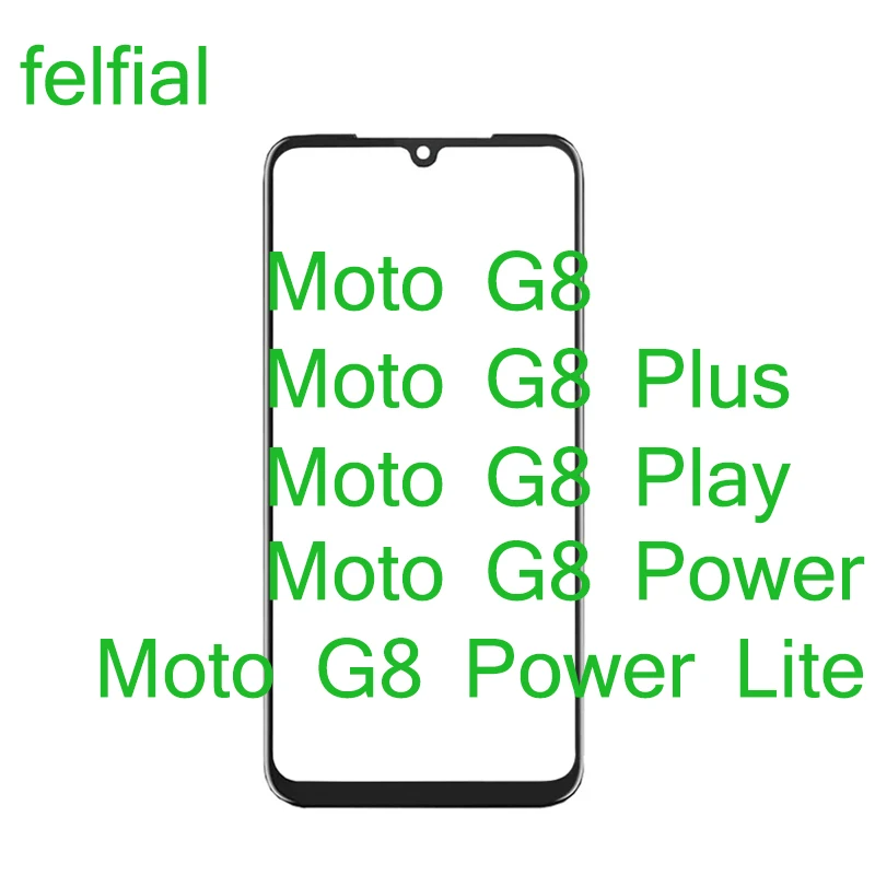 Tanie 10 sztuk/partia dla Motorola Moto G8 Play Plus przednia zewnętrzna sklep