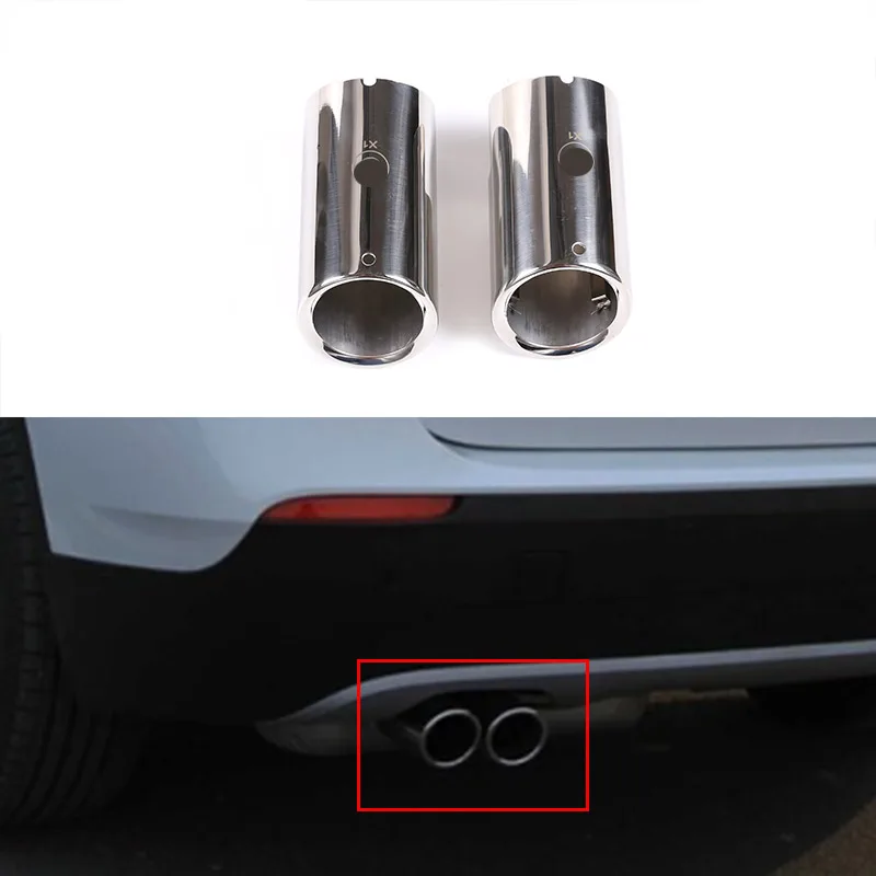 Для BMW E84 2010 2013 X1 sdrive 20i автомобильный глушитель выхлопной трубы 304 из нержавеющей