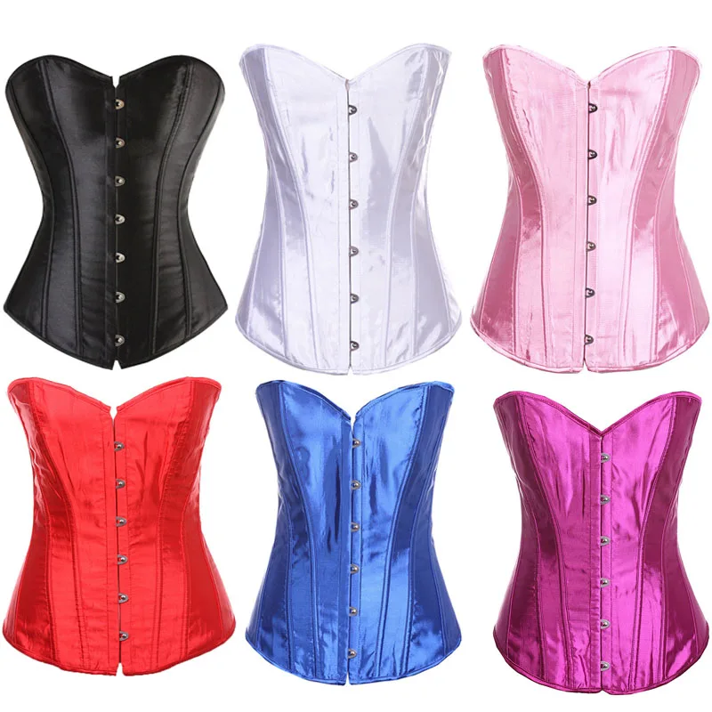 

Women Wedding Corset Waist trainer Sexy Corset Clasp Style Overbust Corsets and Bustiers Floral Lace Up Corset Top Lingerie