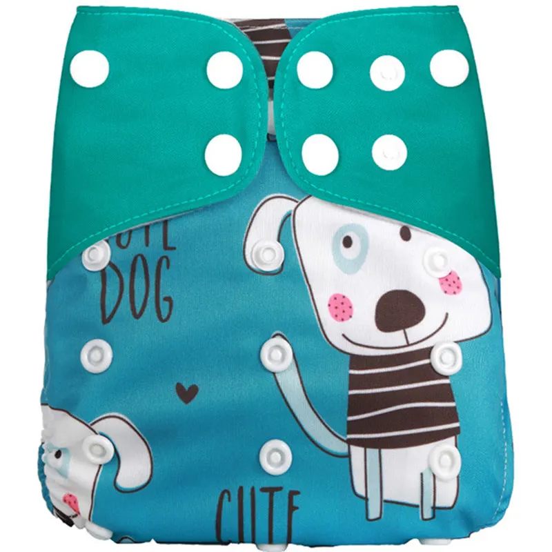 

[simfamily] 1Pcs Reusable Cloth Diaper Adjustable Baby Nappies Washable Nappy Fit 3-15 Kg Baby Diaper