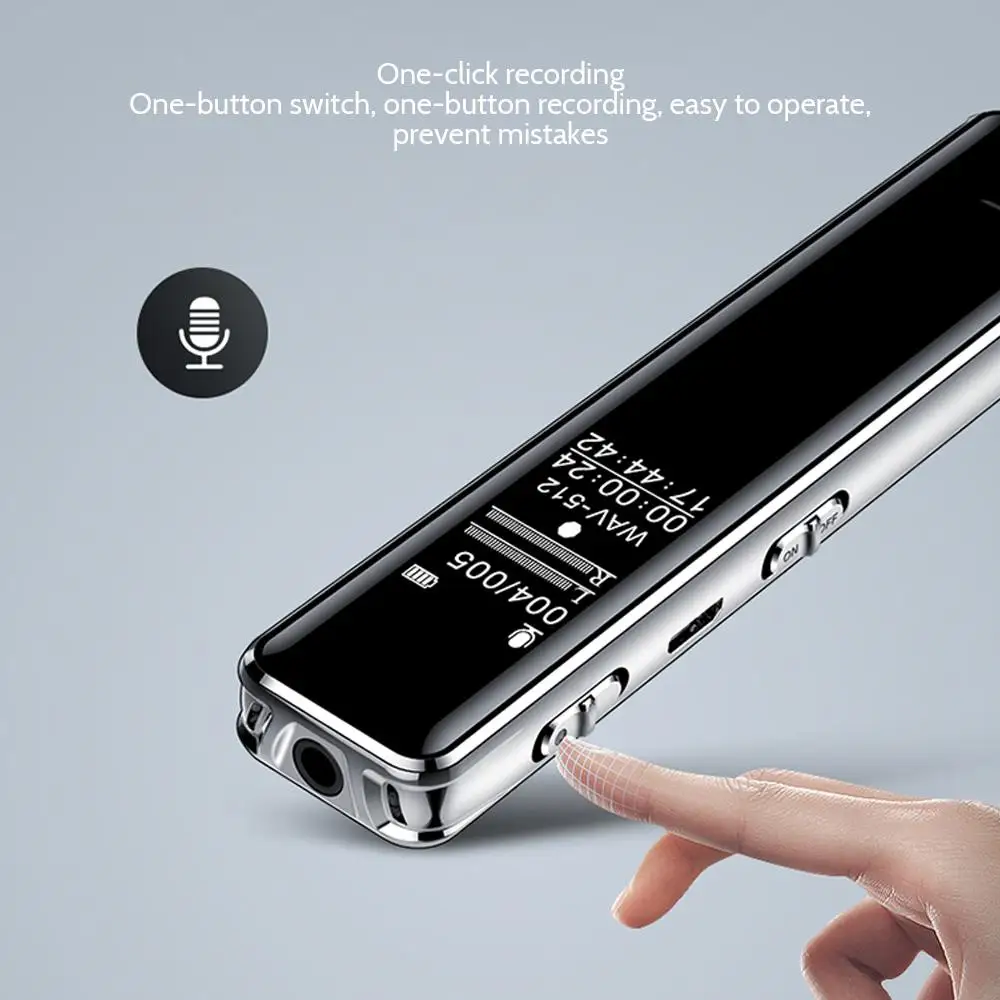 

Yiwa Q22 Mini Digital Voice Recorder Audio Pen 8GB 16GB 32GB Business Conference Voice Activated Recording Long Standby