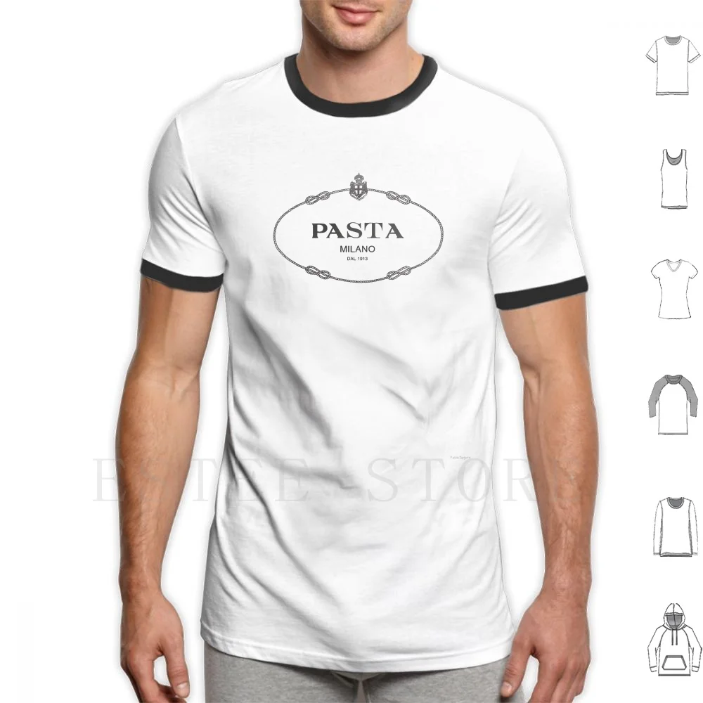 Pasta Dal 1913-Camiseta DIY de gran tamaño, 100% algodón, Pasta, espagueti, Italia, Moda, Maccheroni, Pizza, carbohidratos, comida, Foodie