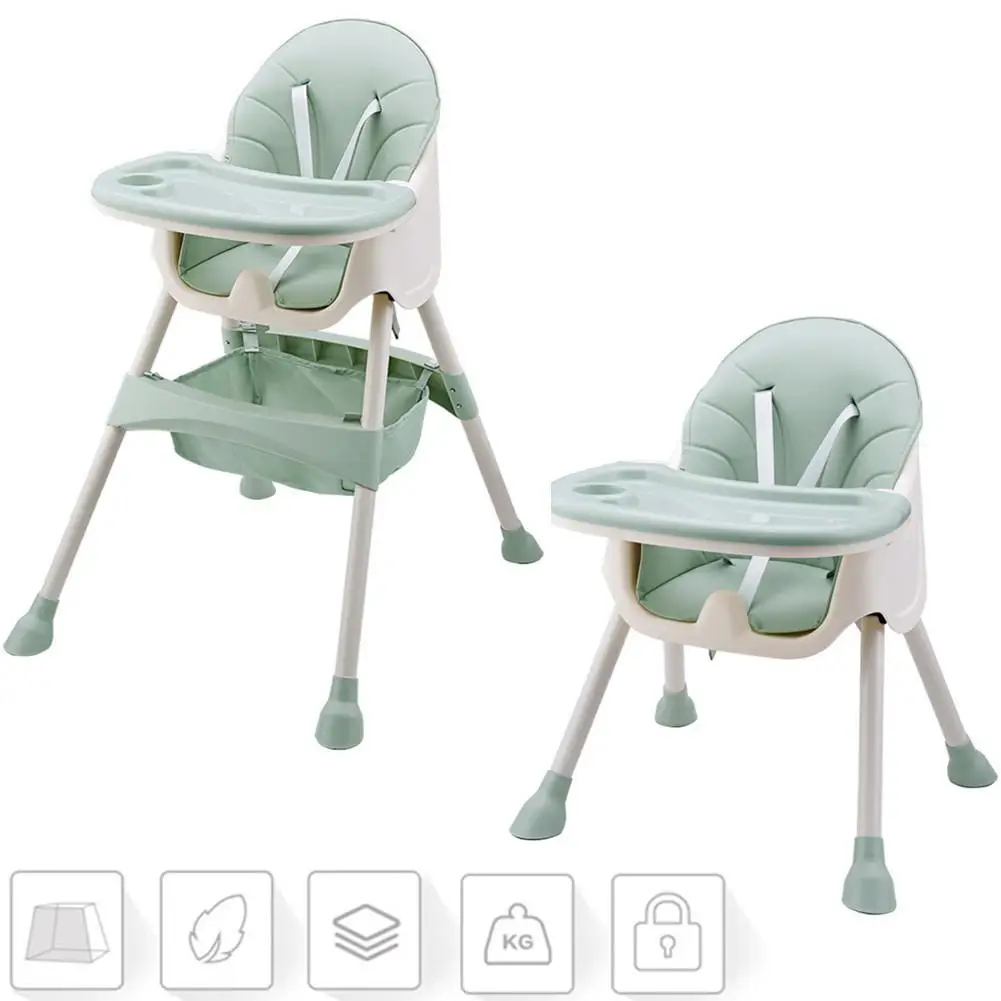 Детский многофункциональный столик для кормления малыша, складной портативный детский стульчик с сумкой для хранения