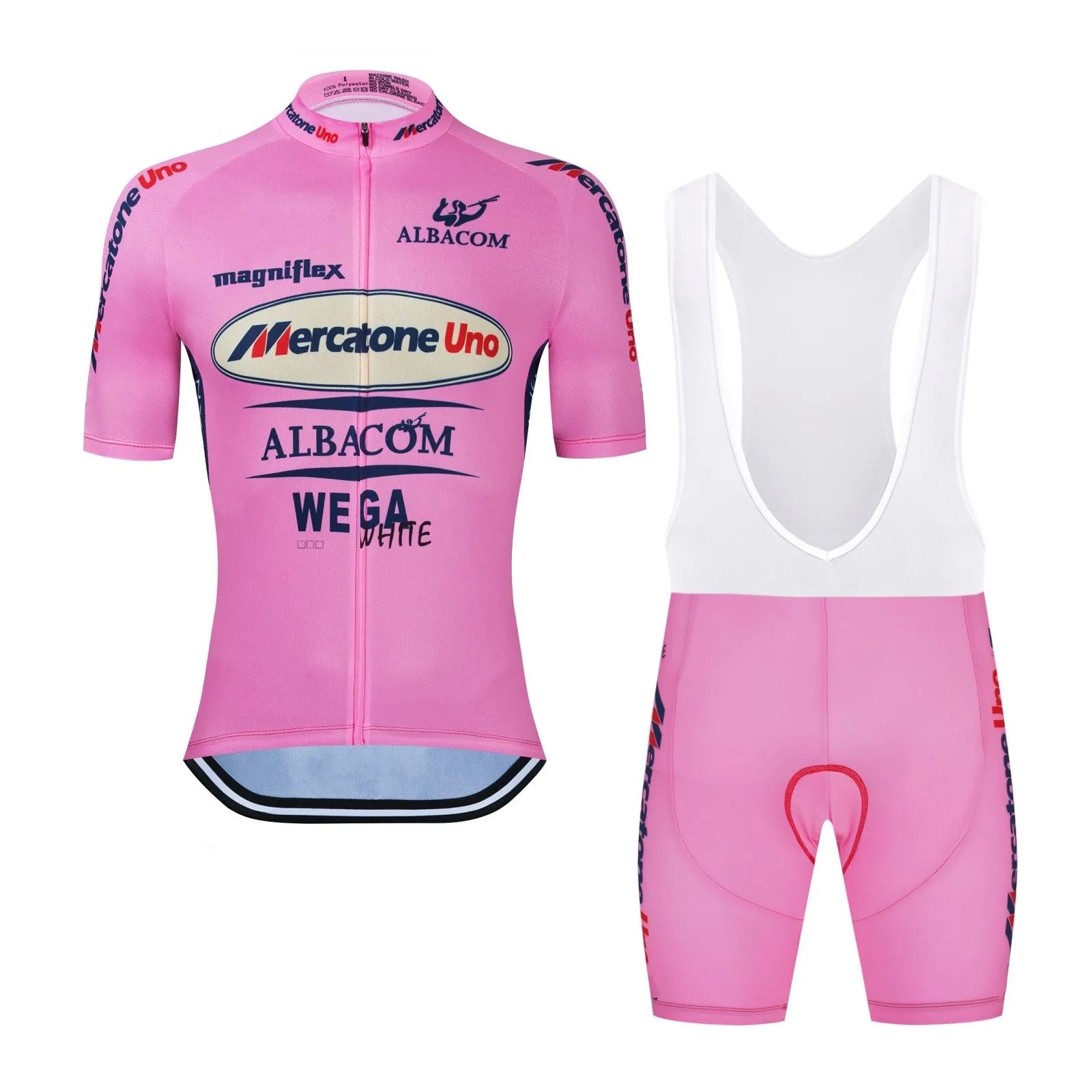 Командный Ретро Mercatone Uno Marco Pantani 2000 Тур итальянская розовая велосипедная майка