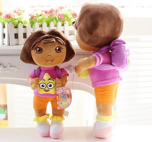 

Factory Price Dora Plush Toy Doll Boots Monkey Troublemaker Fox Doll Children's Day Gift