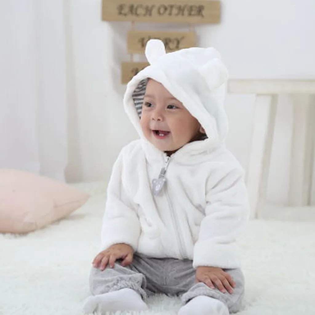 Теплое пальто с капюшоном и длинными рукавами для новорожденных мальчиков и девочек; зимний комбинезон Maglione per bambini; Прямая поставка;#30