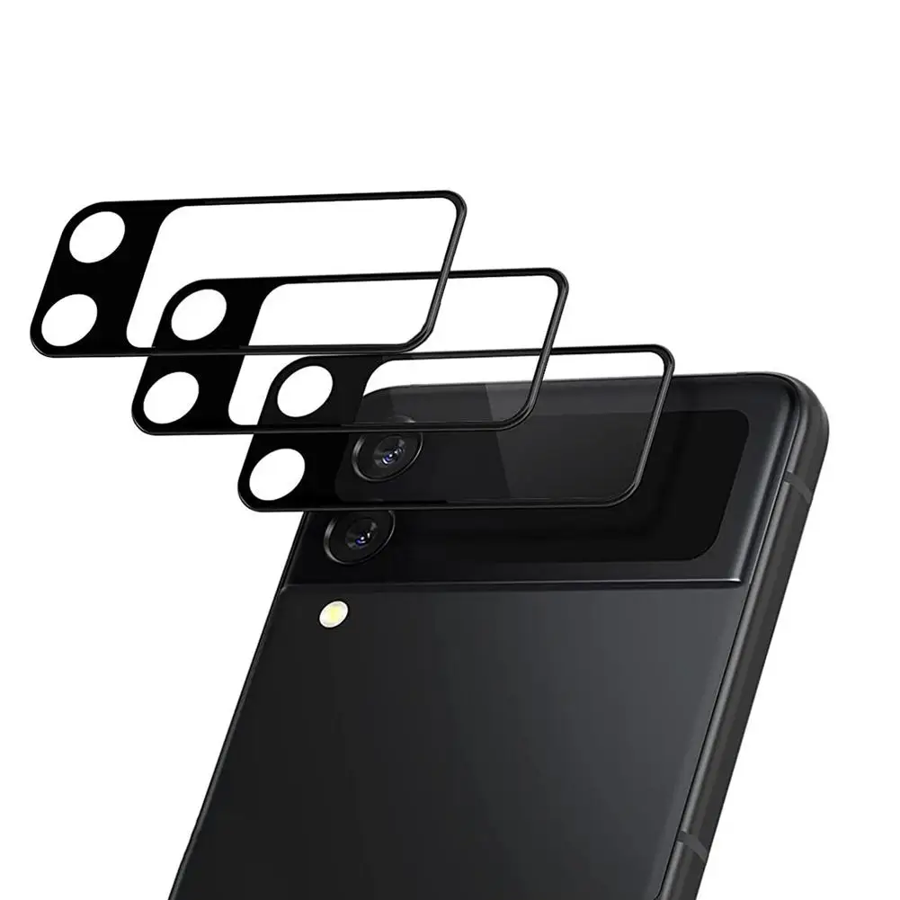 3pcs Lens Protective Film For Samsung Galaxy Z Flip 3 5g Tempered Glass