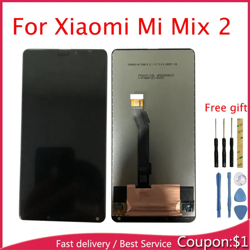

Lcd For Xiaomi Mi Mix 2 Display Touch Screen Digitizer Assembly Replacement 5.99inch Mi Mix2 Lcd Display