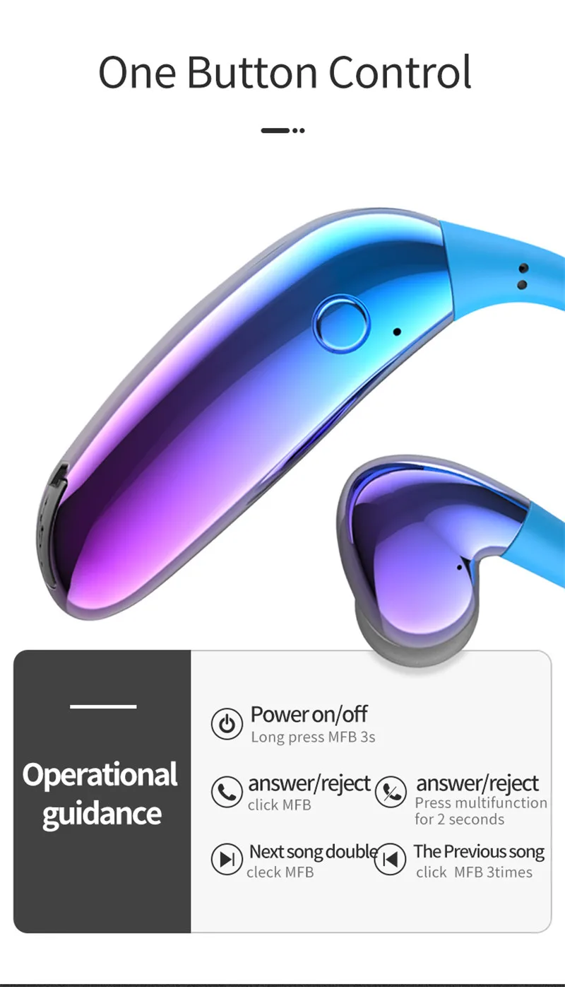 D08 Bluetooth наушники 5,0 в Уши Беспроводные наушники спортивные водонепроницаемые bluetooth с микрофоном гарнитура одиночные наушники