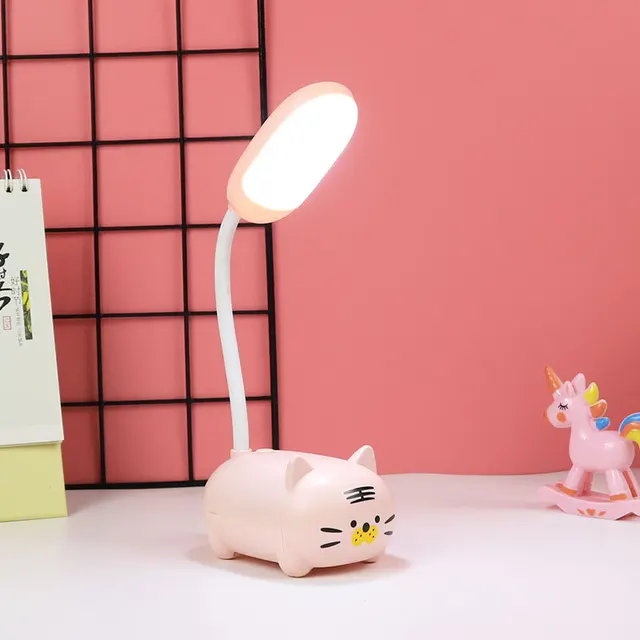 LED Desk Lamp USB Charging Bedside Table Lamp Living Room Badroom Decor Cute Bear Gifts for Children Style 6