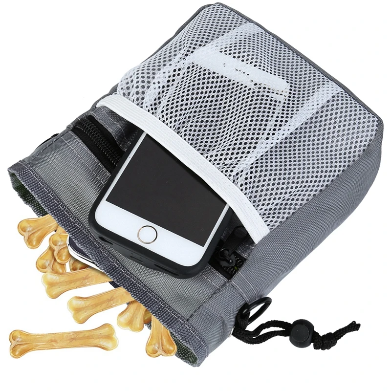 Питомец собака переноска для щенка для прогулок Еда сумка для угощений, закусок сумка ловкость приманки обучение карманы набедренная для хранения