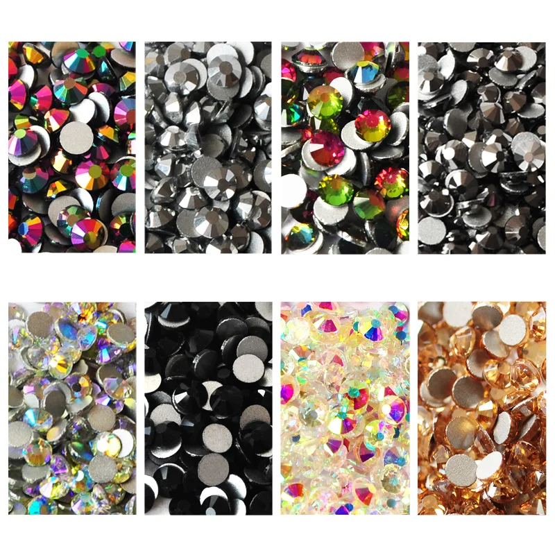 

Different color Non Hotfix Rhinestones Flat back Pixie Glass Strass DIY Clothes Shoes Bags Decoration Nail Art Designs