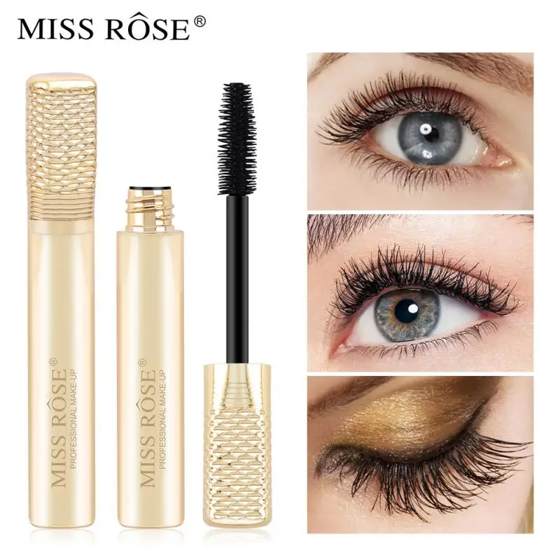 MISS ROSE Black Водостойкая тушь для ресниц густая тушь для больших глаз натуральная тушь для ресниц удлиняющая косметика для ресниц TSLM1