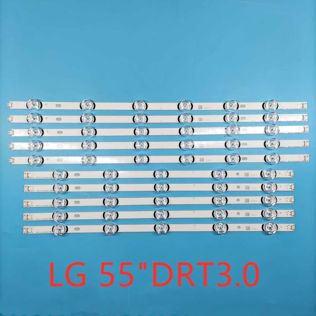 10PCS 1155mm LED Backlight Lamp strip 11leds For LG 55 inch TV Innotek DRT 3.0  55LB561V LG55LF5950 LC550DUE 6916L-1991A 1992A
