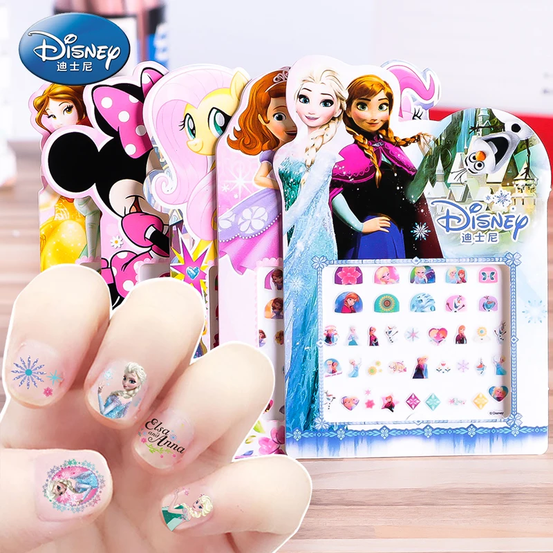 Игрушка для макияжа disney Холодное сердце Эльза и Анна наклейки ногтей игрушка