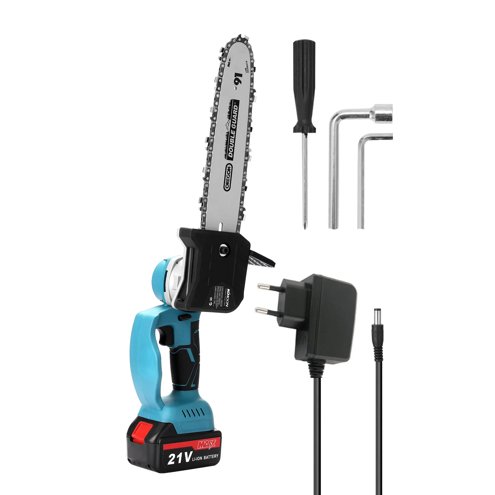 21V Portable Electric Chainsaw Jigsaw Pruning Saw Small Wood Spliting Chain One-handed Woodworking Tool for Garden | Инструменты