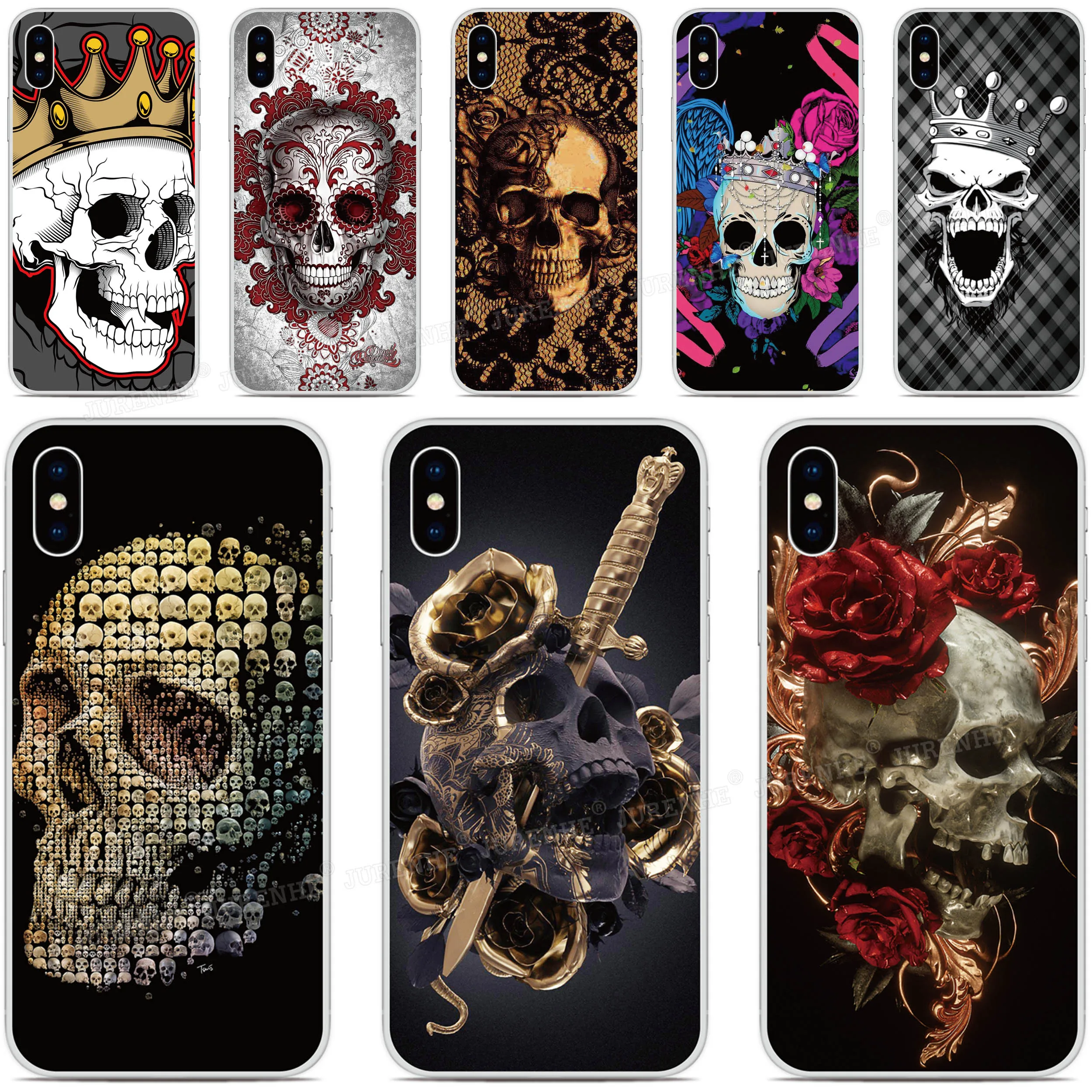 TPU Soft Silicone Custom Photo Skull Bone Cover For TP-Link Neffos C9S C9 Max X20 Pro C5 Plus C9A C5A C7 Y7 X9 N1 Phone Case | Мобильные