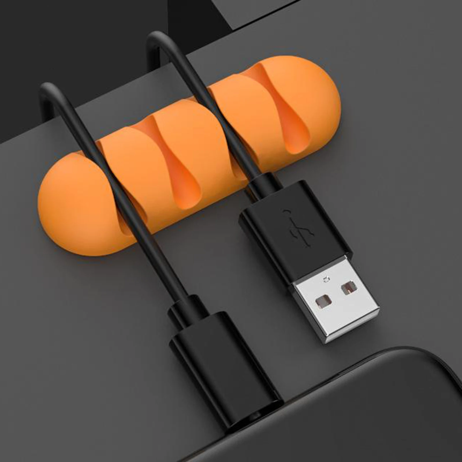 Cable Clips Cord Organizer Desk Silicone Wire Holder System for Organizing Power Cords Charging Cables for Home Office