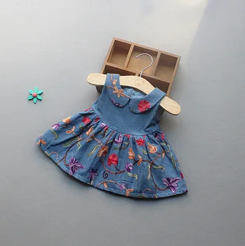 

Chantalbaby Babies' children's dress 1-3 years old denim girl's princess cloth