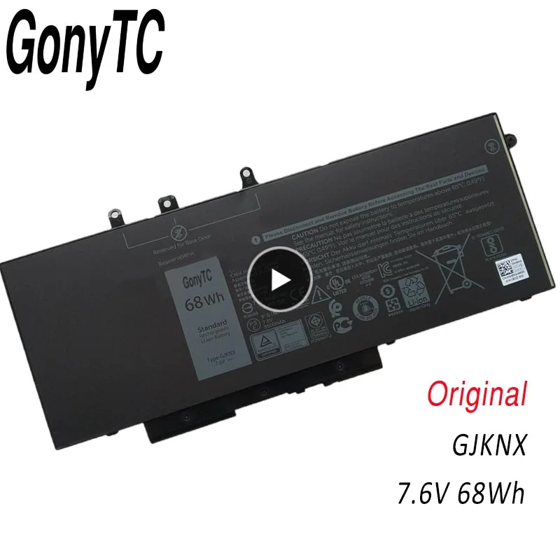 GONYTC 7 6 V 68WH GJKNX новый оригинальный Аккумулятор для ноутбука Dell Latitude 15 3520 E5480 5480 5580