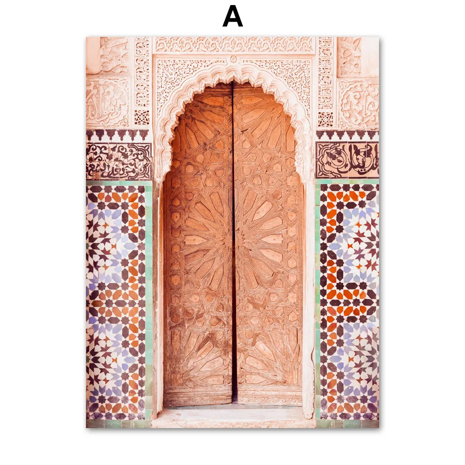 Wall-Art-Canvas-Painting-Moroccan-East-Gate-Arabic-Style-Nordic-Posters-And-Prints-Wall-Pictures-For (3)