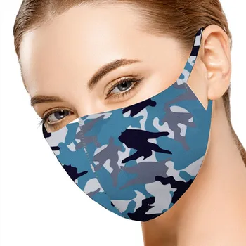 

New Pm2.5 Outdoor Mouth Mask Washable Reuse Face Mask Printing Protection Mask Reusable Breathable Masks For Man Woman Dropship