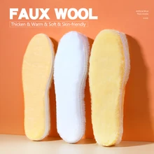 BANGNI – semelles thermiques pour homme et femme, chaussures de neige, Imitation laine, maintien au chaud, respirantes, coussin, hiver