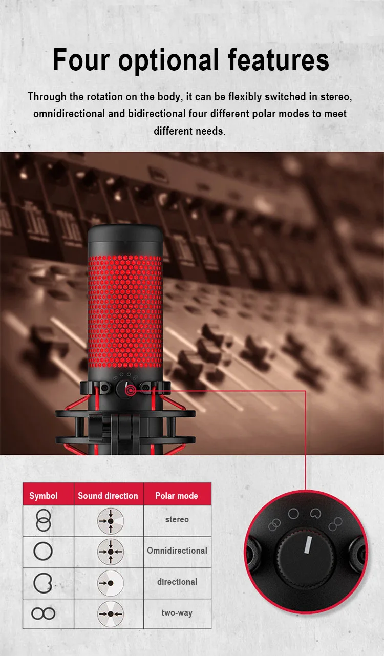 hyperx quadcast different modes