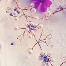 Ручной работы бисером невесты красивый головной убор Европейская и американская простая повязка для головы ободок для волос со стразами студия ювелирных изделий