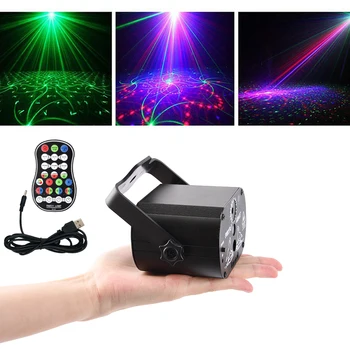 

Disco Laser Light 5V USB Recharge 60 Patterns RGB Laser Projection Lamp Stage Lighting Show for Home Party KTV DJ Dance Floor