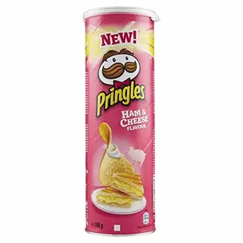 

Chips De Queso De Jamón | Pringles | Jamón y queso | Peso total 165 gramos