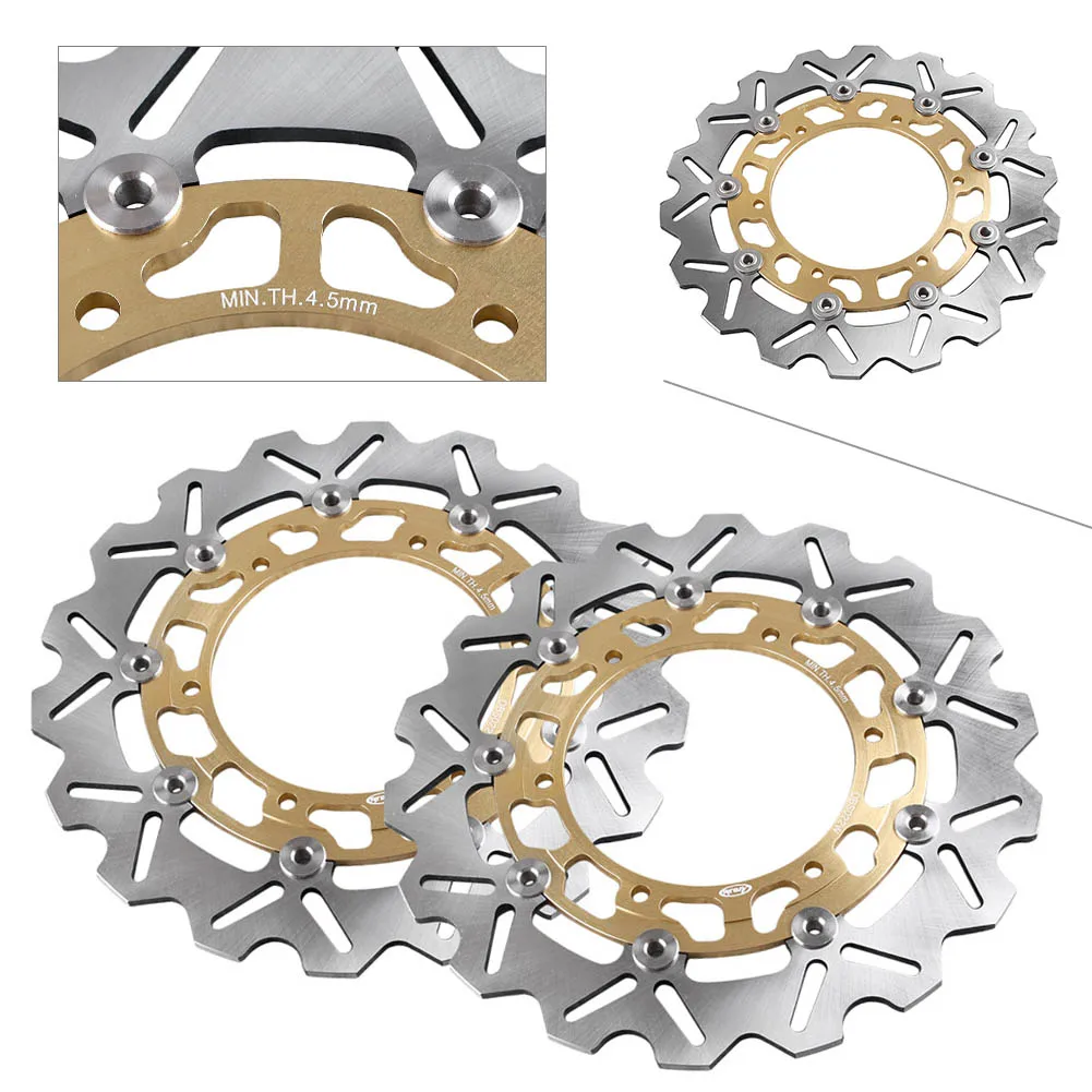 Per Yamaha Xj600N Yzf R6 R1 Xjr1300 600R 1000R Fjr1300 Xjr1300 Fzs Fazer 1000 Bt1100 Bulldog Tdm900 Ecc Dischi Freno Anteriori Rotori