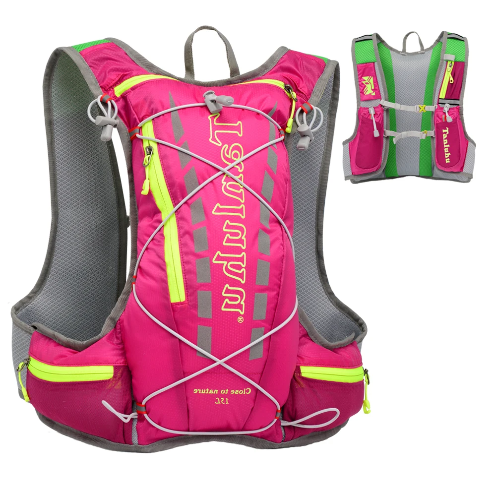 15L Outdoor Marathon Hydration Pack Backpack Reflective Running Hydration Vest for Hiking Cycling Climbing SB0033