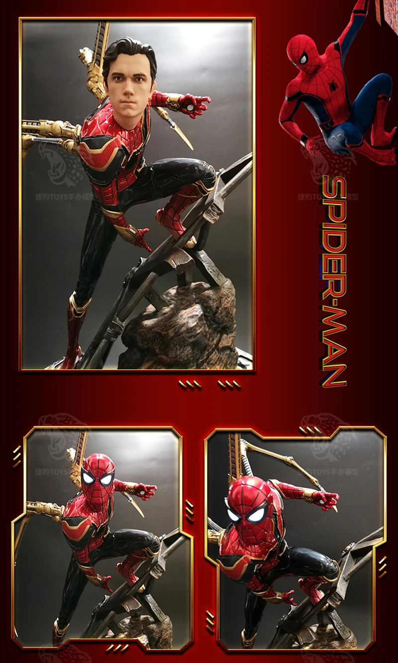 Marvel Мстители 4 Железный Человек-паук 1/4 частный заказной 55*51*63 см Expedition Unlimited War смола статуя ручной работы украшение подарок