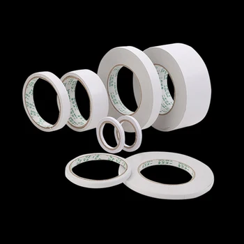 

Long Length White Strong Ultra-thin High-Adhesive Double-sided Tape Paper 8m*5/ 8/ 10/ 12/ 15 /18/20 mm