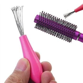 

1 Comb Hair Brush Cleaner Plastic Handle Cleaning Remover Embedded Tool