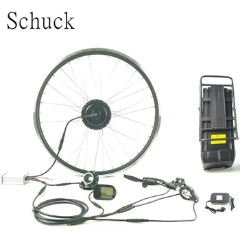

Whole waterproof 36V 350W electric bicycle conversion kit front hub motor with LCD5 display with 36V15AH battery