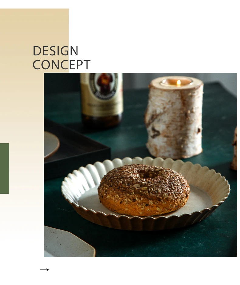 FANTERCY Японский ретро Stoneware креативное западное простое блюдо для стейков домашняя круглая Салатница блюдо для сервировки сервировочные блюда