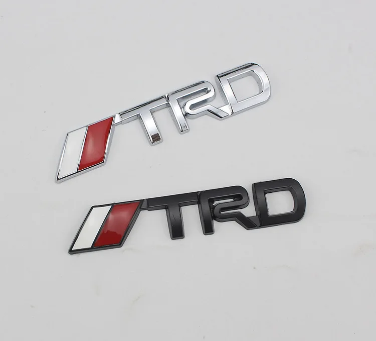 TRD металлическая маркировка Автомобильный Замок логотип 3D стикеры с автомобильными логотипами автомобильный Корпус Маленькая паста металлическая маркировка